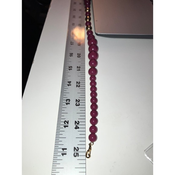 Red and Gold Beaded 25.25 Inch Necklaces! - Picture 6 of 7